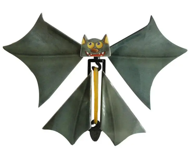 20pcs/lot Magic Flying Bat Flutter Card Prank Flying Paper Bats Funny Halloween Card Gift Magic Tricks Funny Toys Gadgets