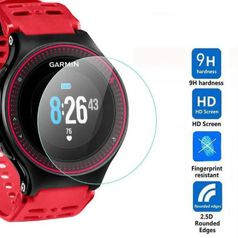 Tempered Glass Protective Film HD Clear Guard For Garmin Forerunner 220 225 230 235 620 630 Smart Watch Screen Protector Cover