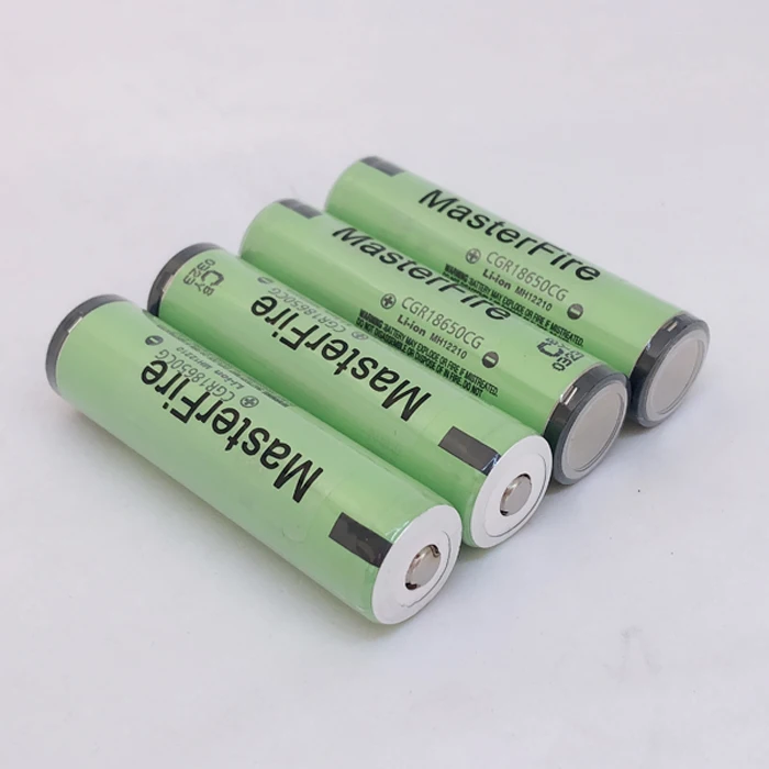 MasterFire 4pcs/lot Protected Original CGR18650CG 2250mAh 3.7V 18650 Li-ion Battery Rechargeable Lithium Batteries Cell with PCB