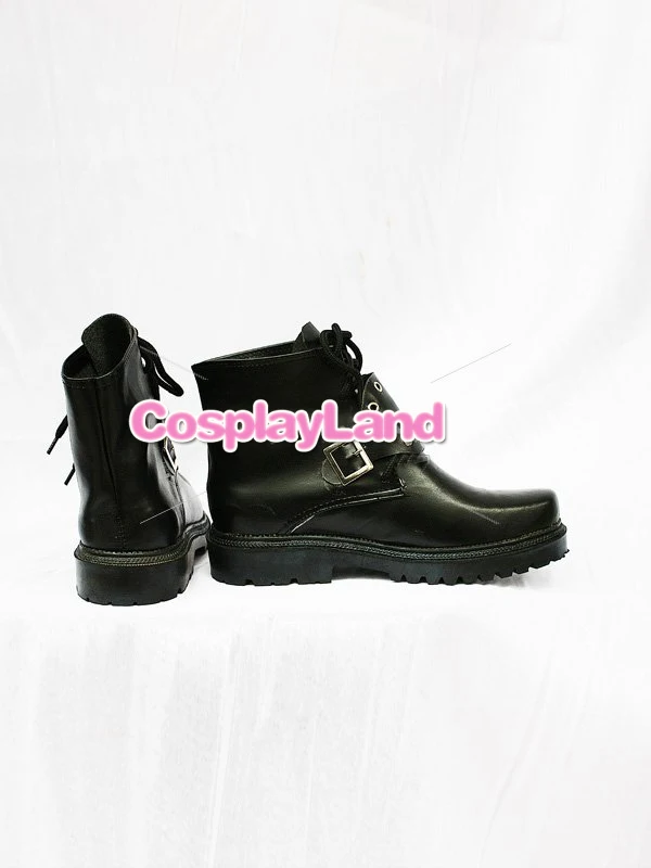 Final Fantasy Viii Squall Leonhart Zwart Cosplay Laarzen Game Party Cosplay Laarzen Custom Made Voor Volwassen Mannen Schoenen