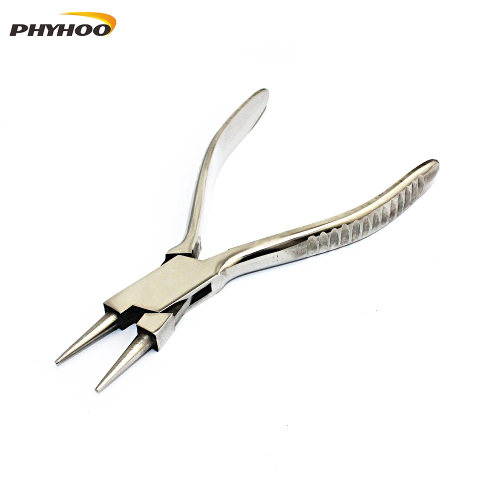 

PHYHOO Needle Nose Pliers Stainless Steel Plier Clamping Repair Jewelry Making Hand Tool