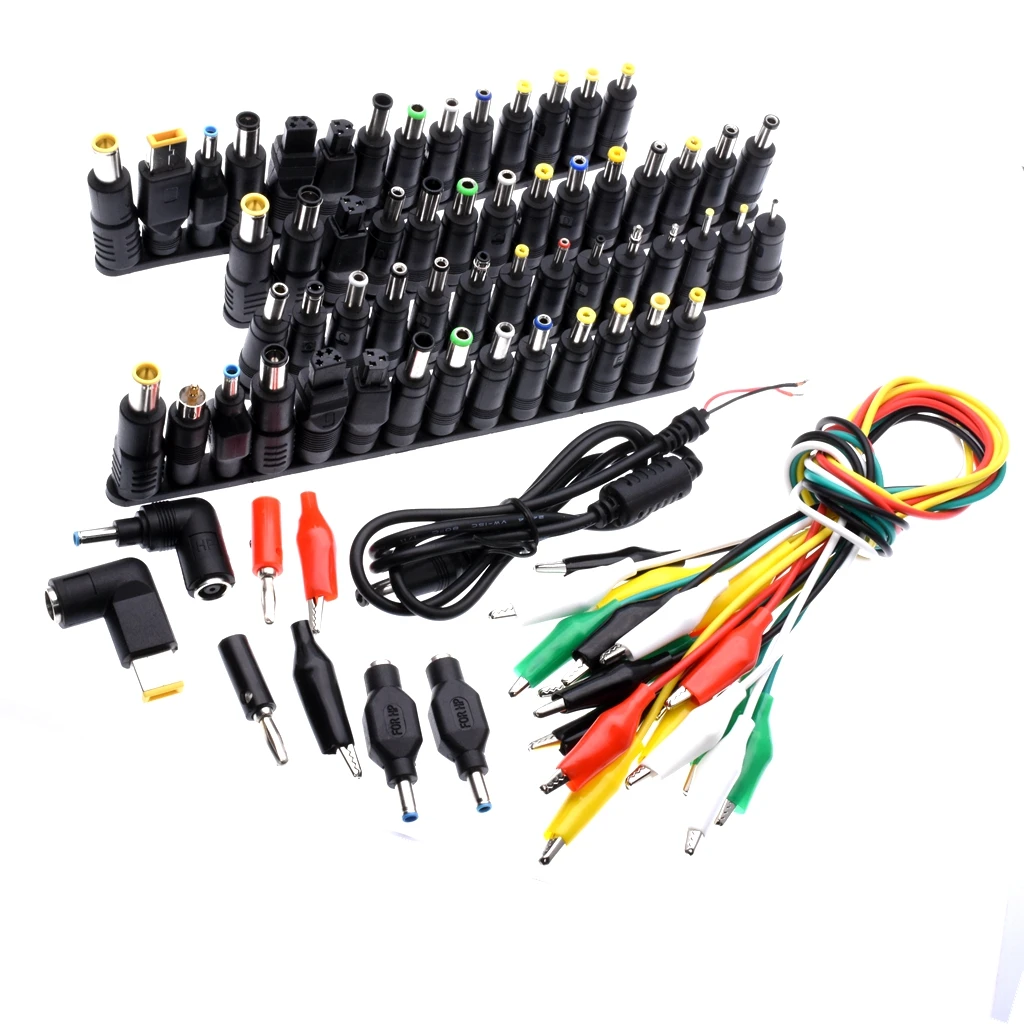 74 pcs Universal Laptop DC Power Supply Adapter Connector Plug AC DC conversion head Jack Charger Connectors Laptop Power Adapte