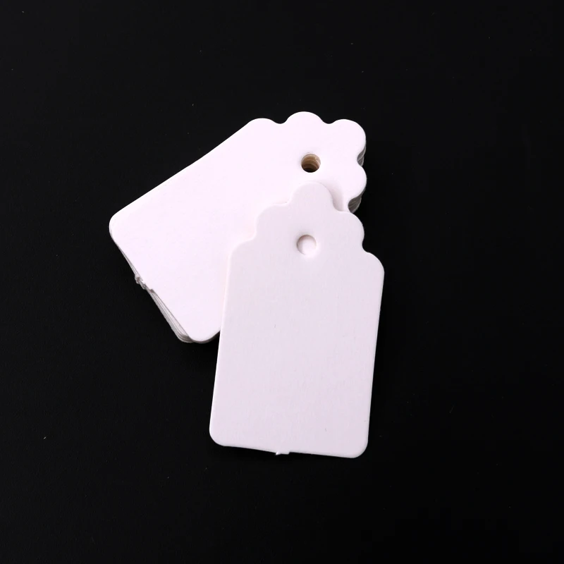 Hot Sale 100Pcs/lpt Natural White Paper Tags 2.8x4.8cm For DIY Gifts Crafts Price Tags Luggage Jewelry Cards Tags Name Tags