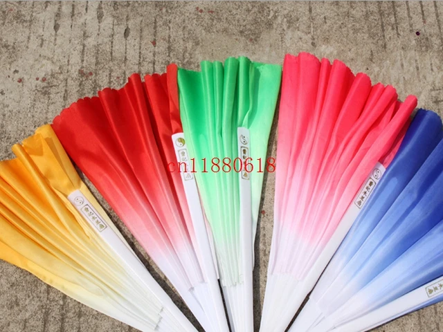 

20pcs/lot Free Shipping New Arrival Chinese dance fan silk veil 5 colors available For Wedding Party favor gift