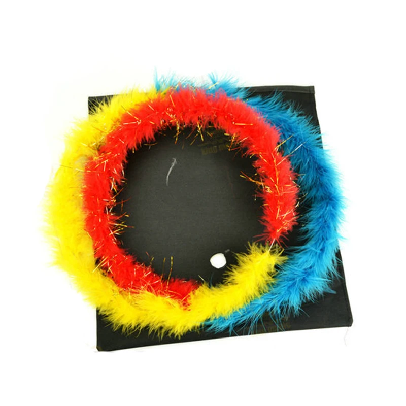 Color changing feather circle magic tricks magic props A full set of Complimentary scarf magic tricks props gimmick