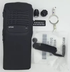 교체용 모토로라 GP340 워키토키용 검정색 전면 하우징 케이스 쉘