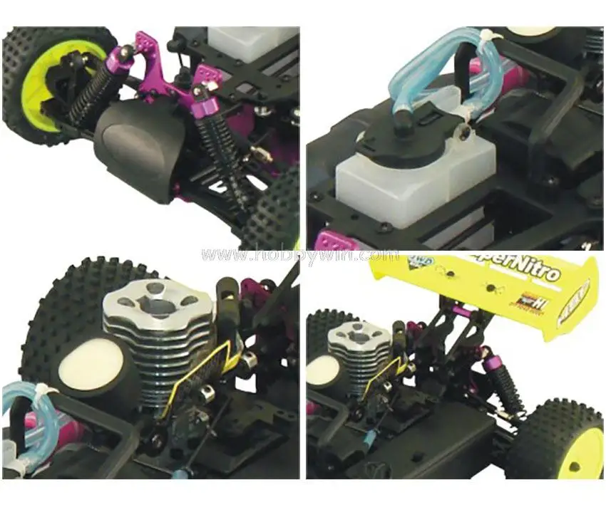 HSP 94105 RTR 2.4G 1/10th 4WD Nitro Engine Power Off-Road Buggy Single-Speed Stormer