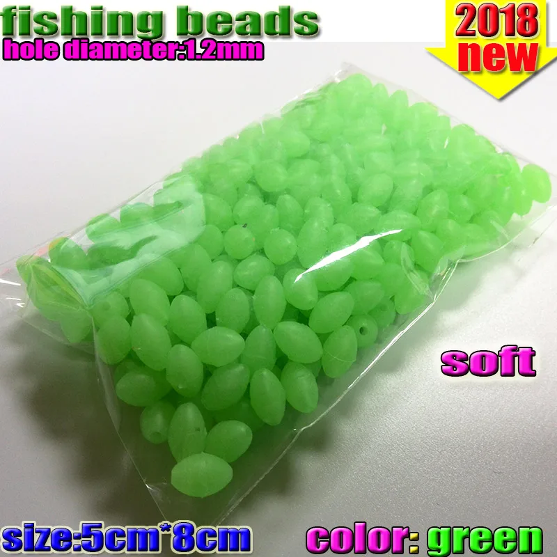 luminous shape beads soft green color premium quality size 3*4 4*6 5*8 6*8 6*10 7*10 8*12mm  color: green  600pcs/lot