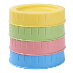 Leakproof Mason Jar Lids, Replacement Caps, Silicone Sealing Rings, Mason Jars, Mug, Canning, Drinking Jars, 2 Pcs, 4 Pcs