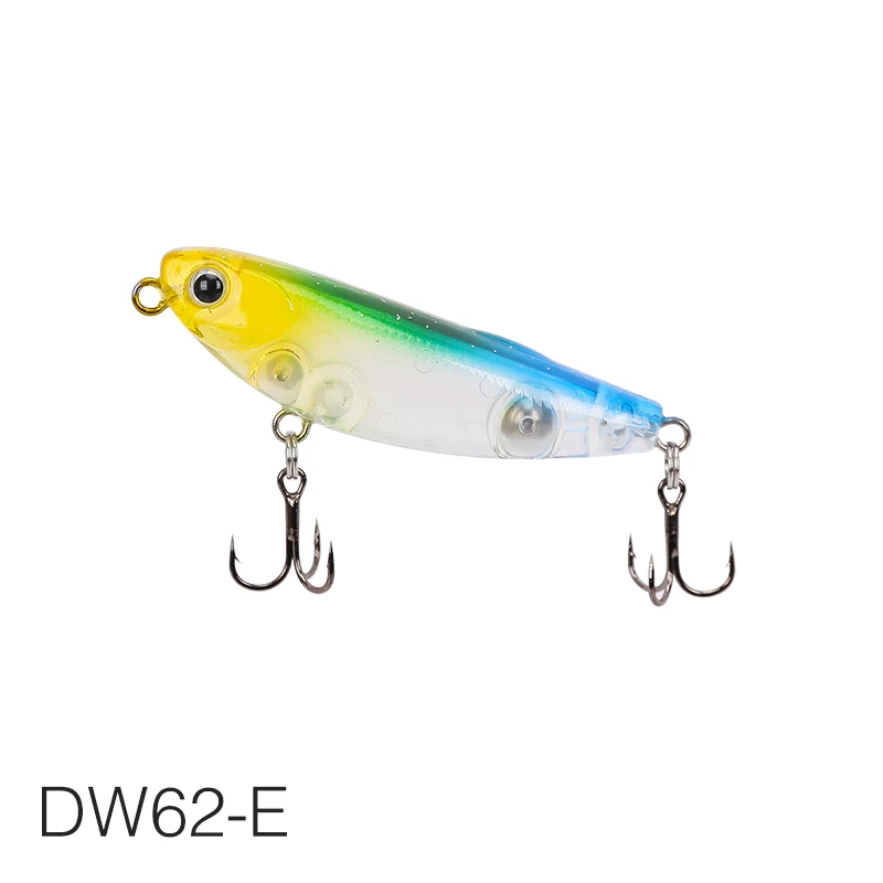 TSURINOYA 50F Top Water Drijvend Potlood 50mm 5g DW62 Vissen Lokken Kunstmatige Harde Aas Bass Pike forel Wobbler Visgerei