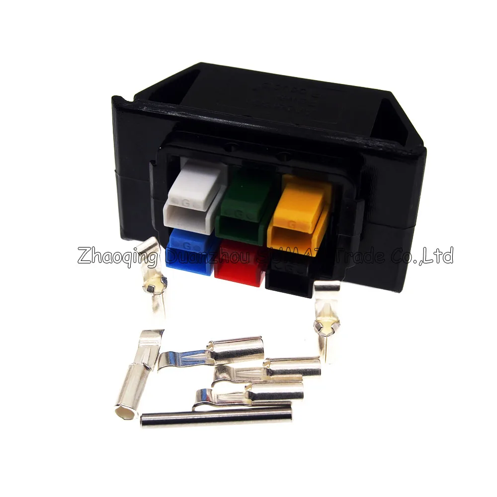 New 6Pin 30A 600V 6Pin /Pole/Wire female PCB Power Connector module Battery Plug kits for UPS forklift electrocar ect.