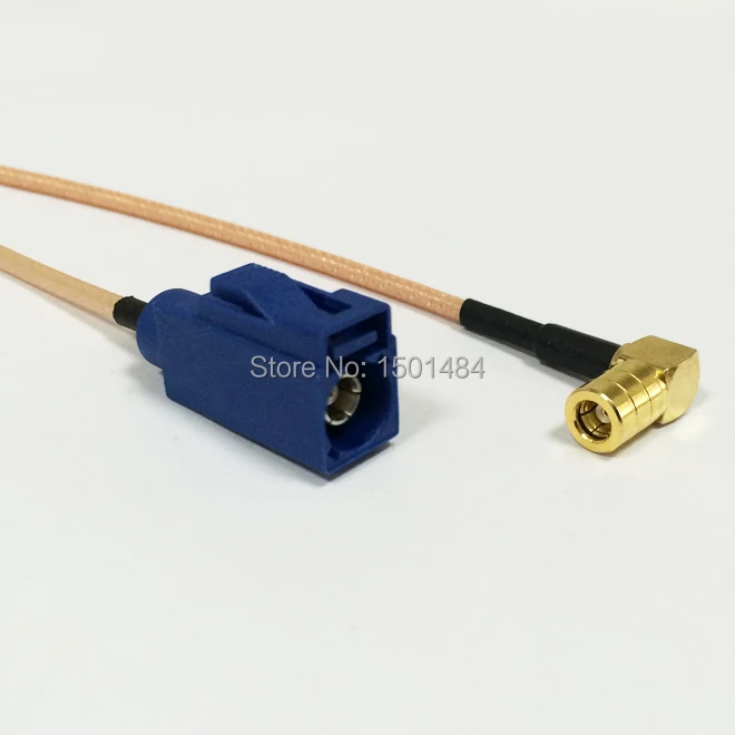 New SMB Female Jack Right Angle Connector Switch  FAKRA   Convertor RG316 Wholesale  Fast Ship 15CM 6"Adapter