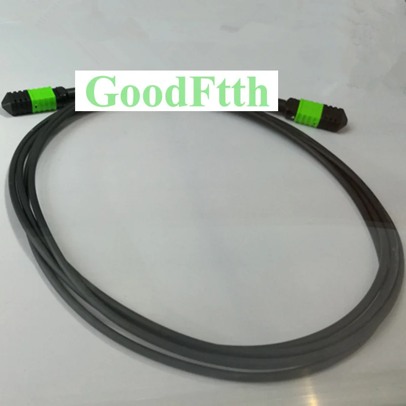 Armoured Tactical Patch Cord MPO(F)-MPO(F) Trunk Cable SM 12C Type A Black TPU GoodFtth 20m 25m 30m 35m 40m 45m 50m 60m 80m 100m