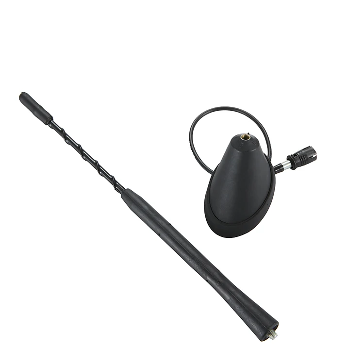 1 Set Universal 9 Zoll Auto Anti Lärm Peitsche Dachmast AM/FM Antenne Antenne + Basis für BMW VW Jetta Bora Golf Polo MK4 Passat Audi – Detail 2