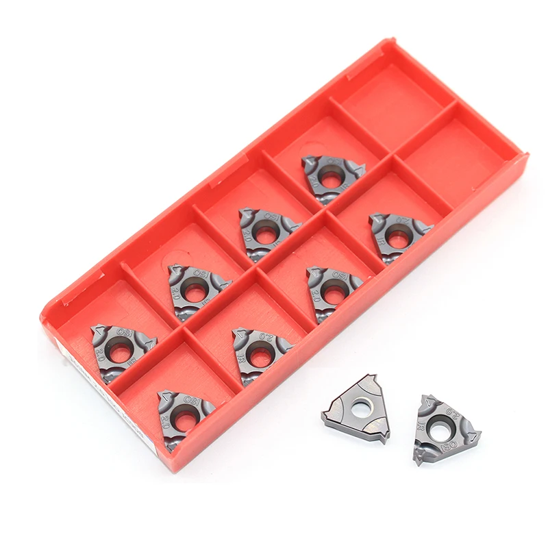 22IR 16IR 1.0 ISO 1.25 1.5 1.75 2.0 2.5 3.0 3.5 4.0 4.5 5.0 IC908 Carboneto de Tungstênio ferramentas de torneamento de Roscas inserir Threading Torno