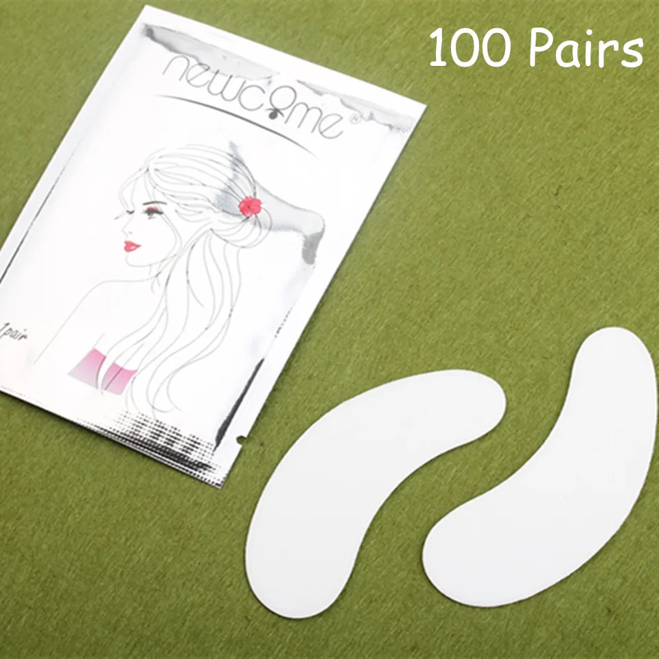 NEWCOME Eyelash Pads Lint Free Tips Stickers Eyelash Patches Pads for Eyelash Extension under Eye Pads Paper Patches