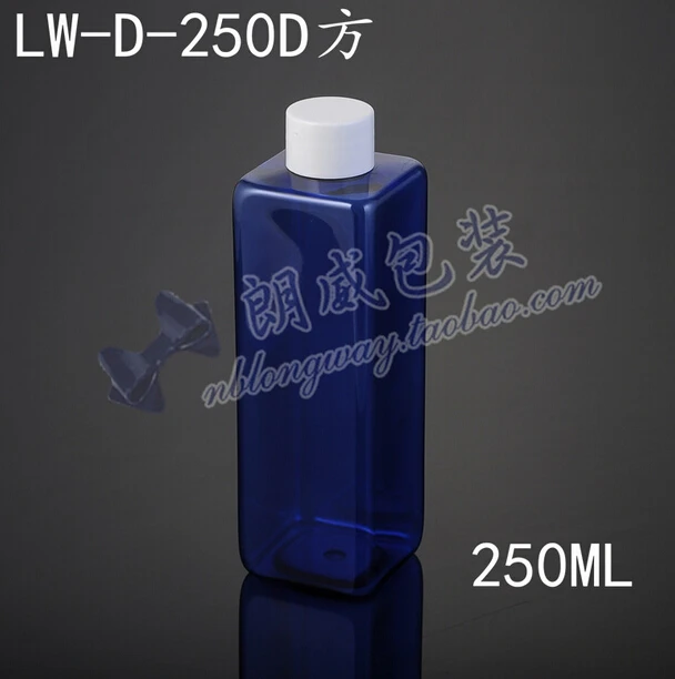 容量250ミリリットル20ピース/ロット工場卸売スクエア平均カバーボトル、を持っている内部をプラグ