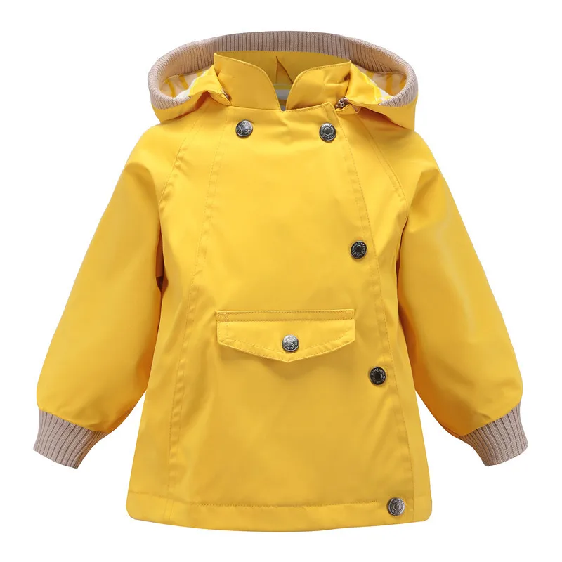 Meanbear Spring New Children's Outdoor Sports Janket For Boys And Girls Windproof Waterproof Removable Cap Breathable Coat