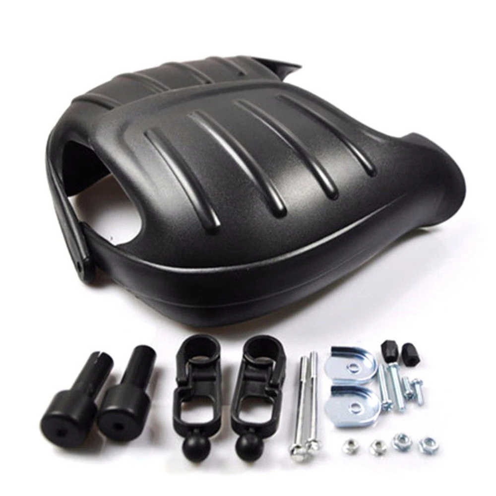 1Pair 22mm Black Motorcycle Hand Guard With Kits Fall Protector Big Size For 7/8