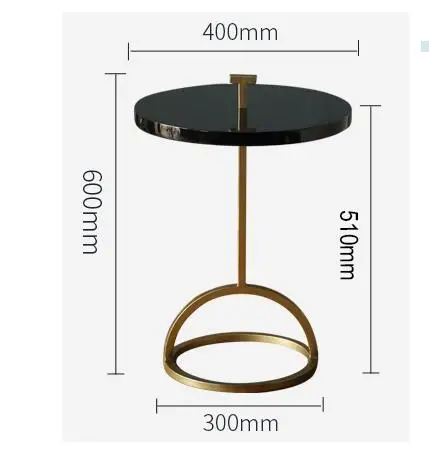 Nordic small round table tea table metal creative edge a few contracted corners a few modern round sofa edge table creative.