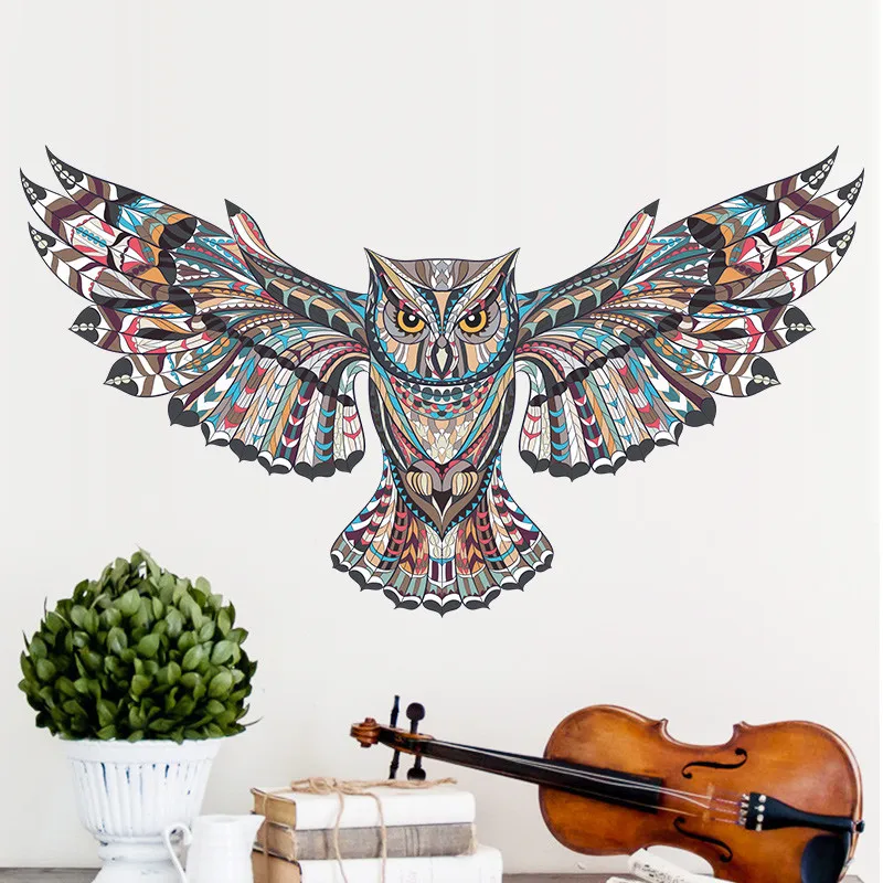 

Removable Colorful Owl Kids Nursery Rooms Decorations Wall Decals Birds Flying Animals Vinyl Wall Stickers Self Adhesive Decor