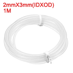 أنبوب سيليكون مرن UXCELL, أنبوب سيليكون مطاطي 2 مللي متر ID X 3 مللي متر OD 3.3 بوصة ، خرطوم هواء مائي شفاف لنقل المضخة 1 قطعة
