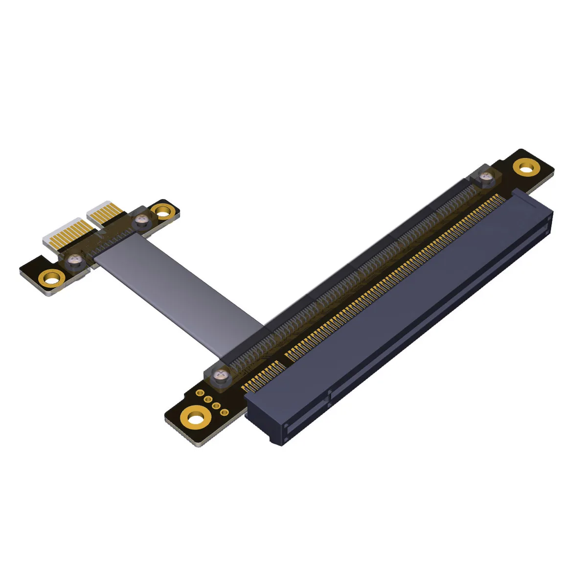 

Cablecc 30cm PCI-Express PCI-E X16 Extender Right Angled Elbow Design PCI-E Gen3.0 1x To 16x Riser Cable