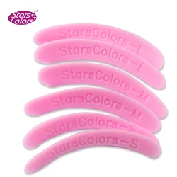 Wimpern Lift Stangen Reusable Silikon Lash Dauerwelle Pads Rosa Kunststoff S M L 3 Größen Pro Tasche