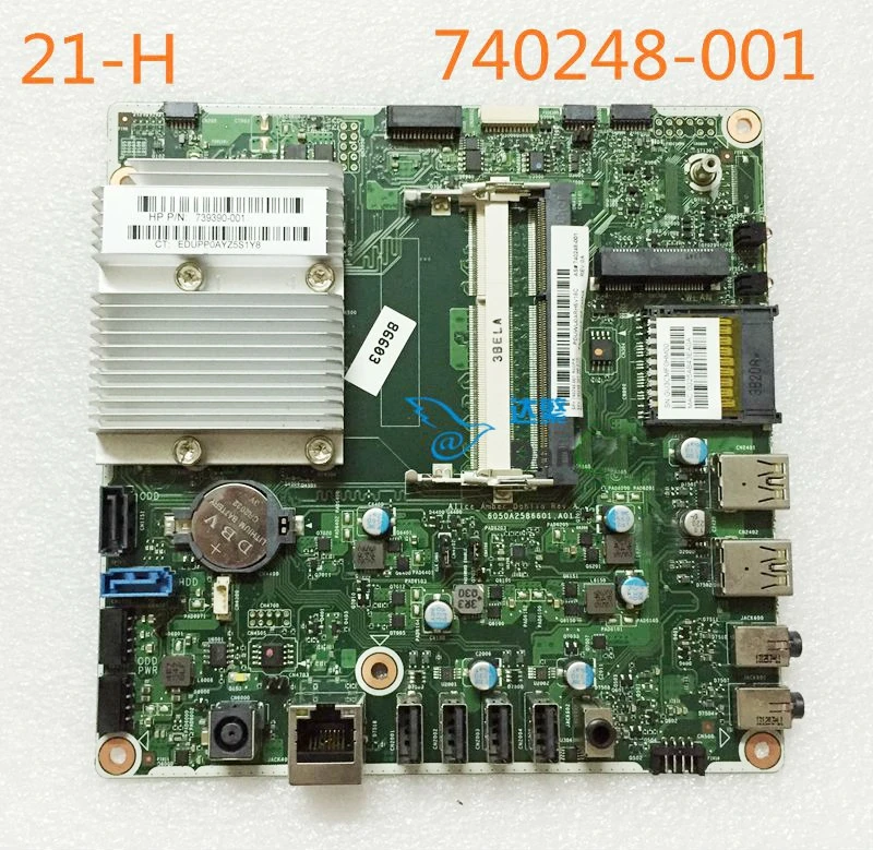 740248-001 For HP 22-H 21-H010 AIO Motherboard 740248-501 6050A2586601,A01 Mainboard 100%tested fully work