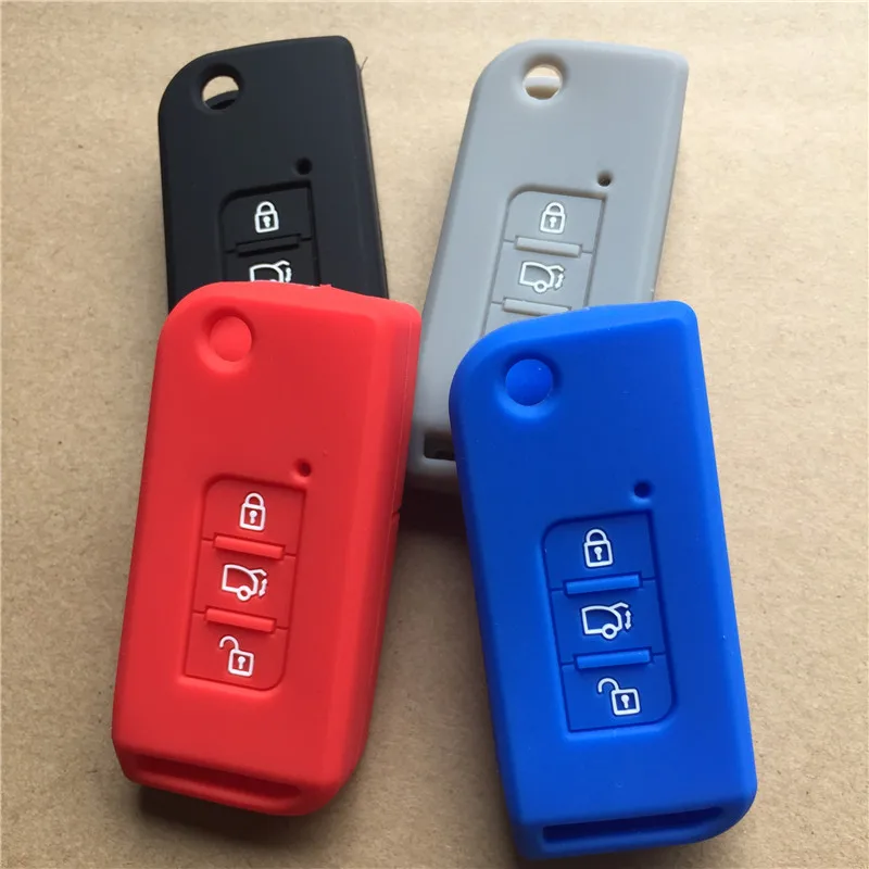 3 BUTTON Silicone key Case Cover  for MAHINDRA key  case cover