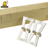 Dovetail Marker 1:5/1:6/1:7/1:8 Template Dovetail Gauge Marking Guide For Wood Joints Slopes Scriber Marking Measuring Tools