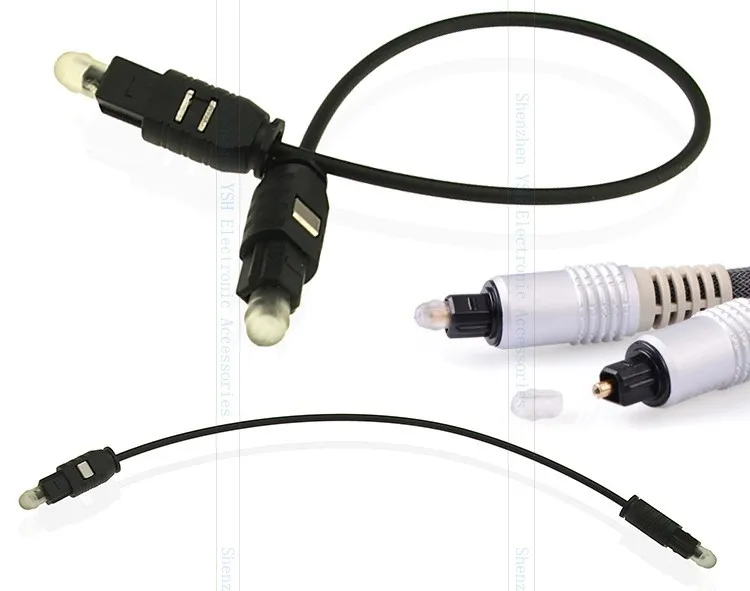 20cm 100cm 2m 3m 5m 10m 20m 30m kwadratowy do kwadratu TOSLINK dźwięk cyfrowy krótki Audio kabel optyczny do PC TV DVD stereo