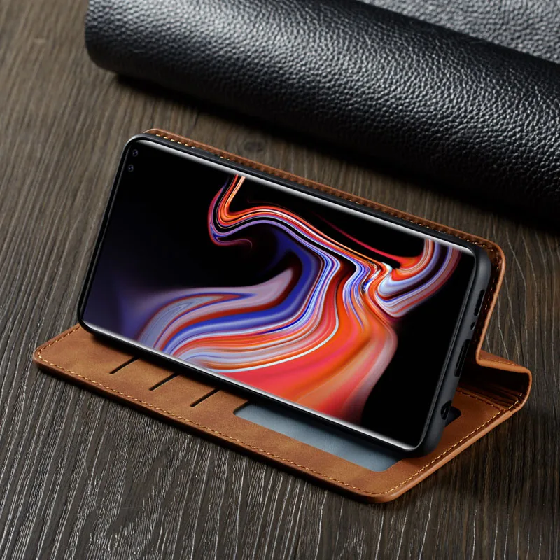 Flip Leather Case for Samsung Galaxy S10 Plus Luxury Wallet Stand Card Slot Holder Magnetic Book Cover for Galaxy S10plus S10E