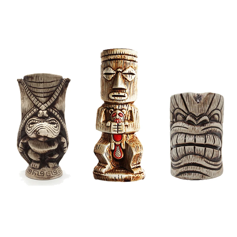 Hawaii Tiki Mugs Cocktail Cup Beer Beverage Mug Wine Mug Ceramic Tiki Mugs Great For Cocktail Drink