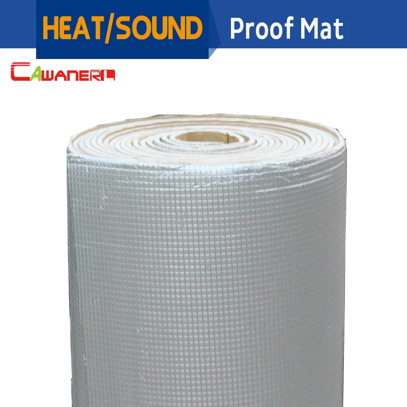 

Cawanerl 400CM X 100CM Aluminum Foil Car Sound Proofing Heat Shield Insulation Mat Carpet Deadening Deadener