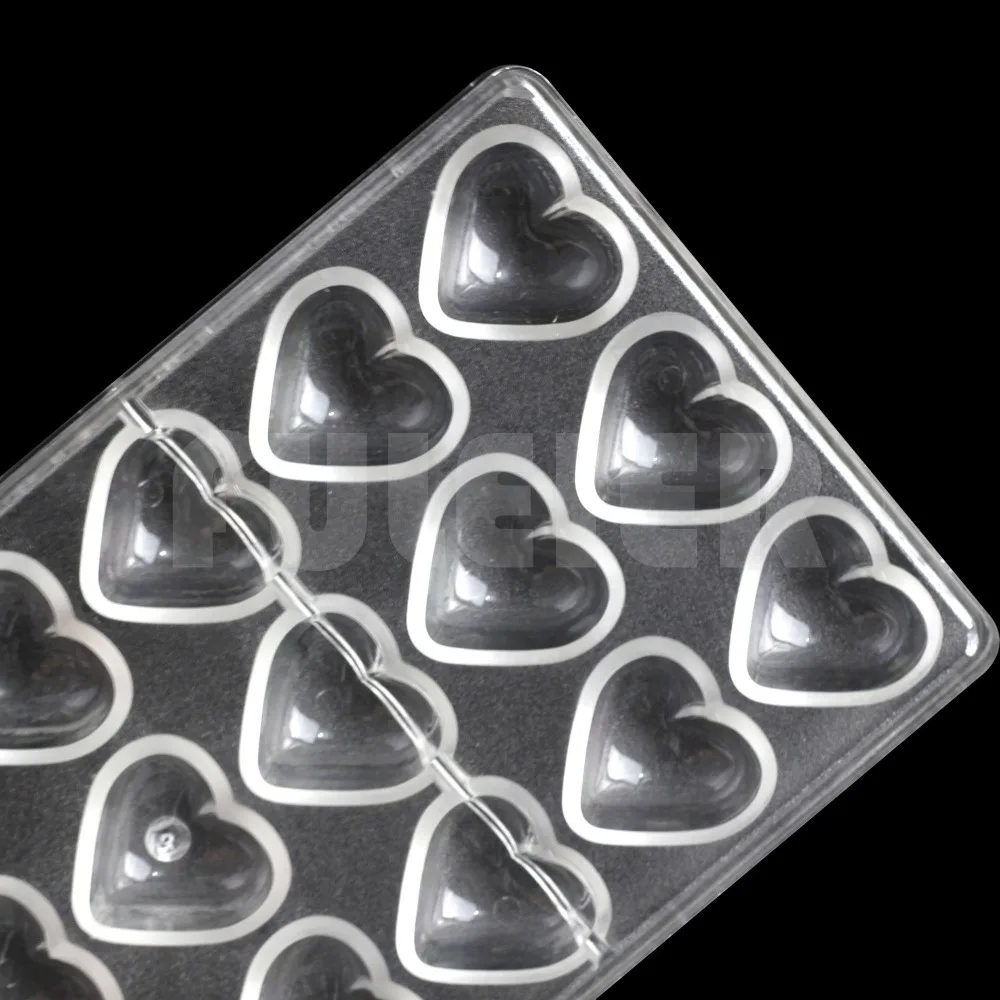 Valentine'S Day Heart Shape Polycarbonate Chocolate Mold Plastic Chocolate Candy Mold Cake Decoration Pastry Baking Tool image 5