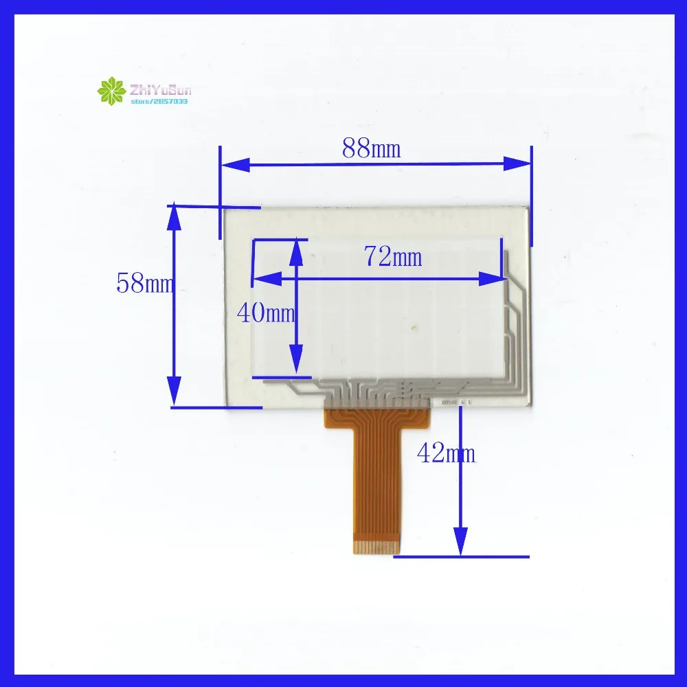 

ZhiYuSun XWT169 3.5inch 12 line touch screen panel 88mm*58mm TouchSensor FreeShipping 88*58