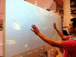 43 inch Interactive Touch Foil 20 points Touch screen film On Mall Shop Window Display advertising