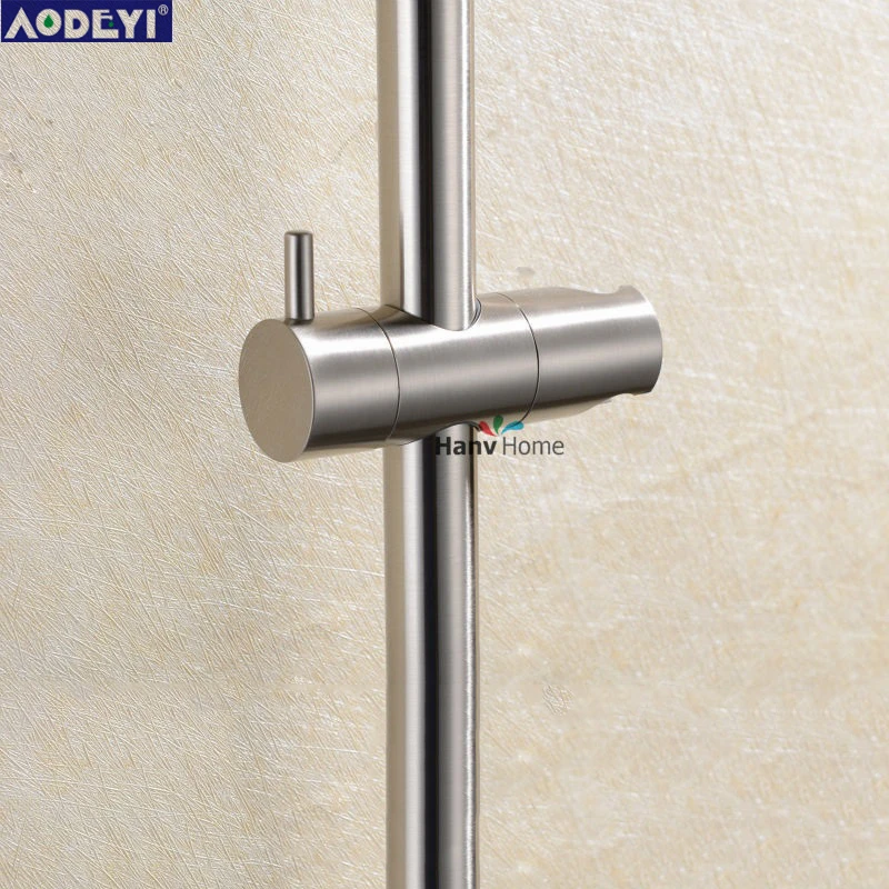 stainless steel & ABS brushed nickel new design sliding bar shower bar & shower head holder bathroom bar