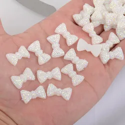 BOLIAO 20 Pcs 12*20mm (0.47*0.79 In) fiocco bianco Della Resina di Figura AB di Strass Flatback Colla Sui Vestiti Casa Decorazione di Festa