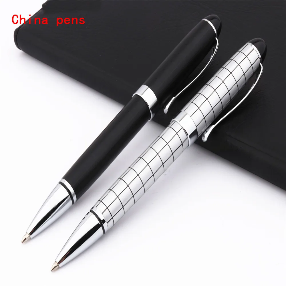 Luxury quality 709 White Black line Daily Work Business office Medium Nib Ballpoint Pen New Student school Office Statione