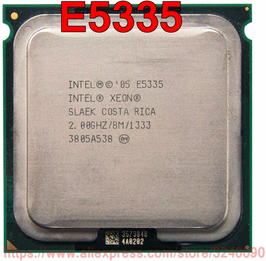 

Original Intel CPU Xeon E5335 Processor 2.00GHz/8M/1333MHz Quad-Core Socket 771 free shipping speedy ship out