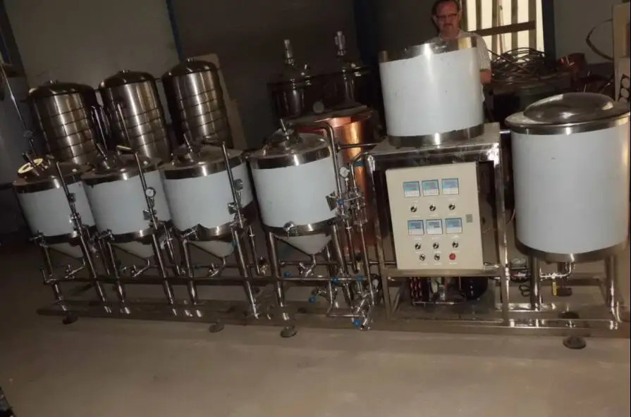 50l home brew equipments/ semi-automatic home brewing turnkey project/ draft beer making machine