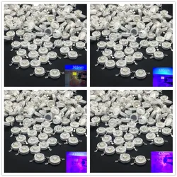 10pcs 3W High Power LED UV Purple Light Chip 365nm 375NM 385nm 395nm 400nm 415nm 430nm Diode High Power COB Ultraviolet Lights