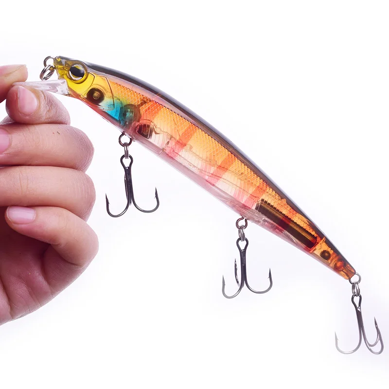 1Pcs Floating Minnow Trolling Hard Fishing Lures 14cm 18.5g Laser Plastic Artificial Baits Wobblers Crankbaits Bass Pesca Tackle