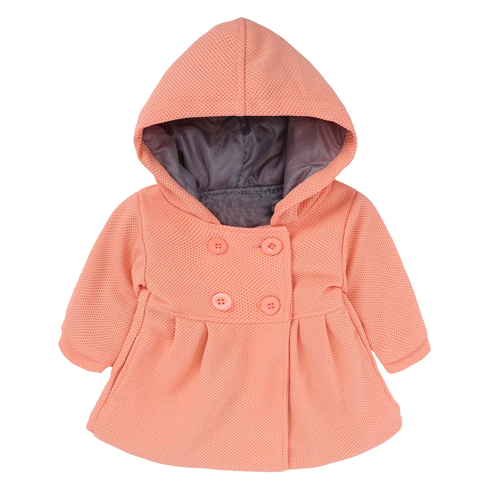 2018 Winter Baby Girls Coats Infant Jackets Trench Jacket Children Overcoat Bebe Poncho Girl Hooded Outerwear Newborn Clothes