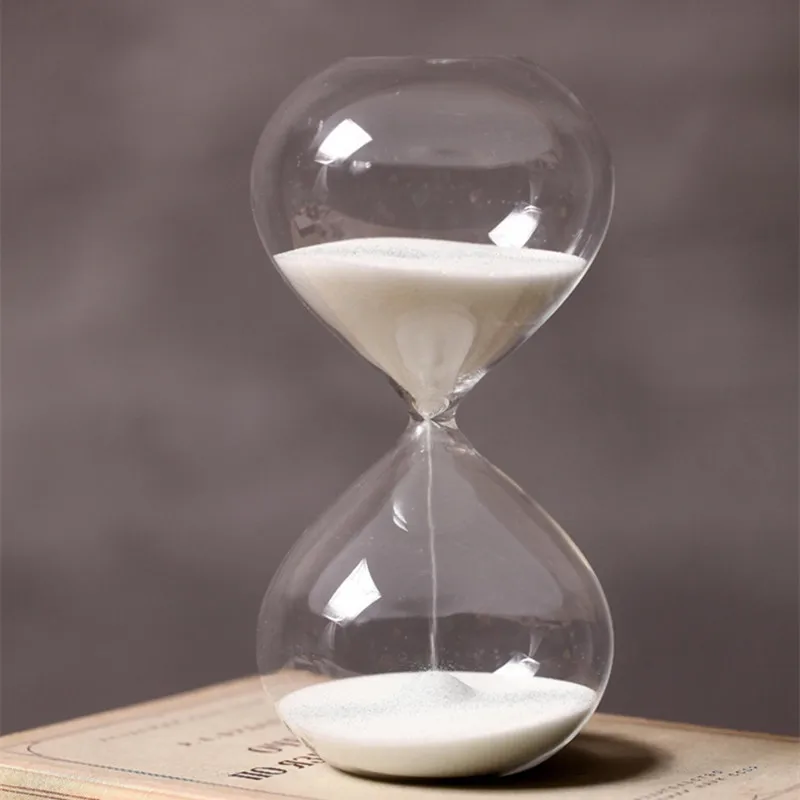 Supply Glass Hourglass Timer 30 Minutes Hourglass Timer Children Brush Their Teeth Sandglass Home Decor