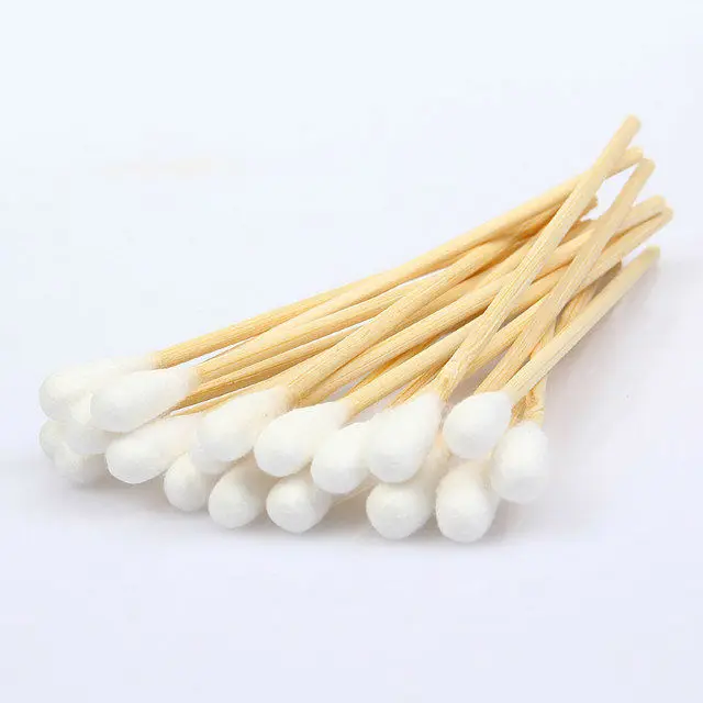 10cm 50pcs/pack Makeup Cotton Swabs Extra Long Wood Handle Applicator Q-tip