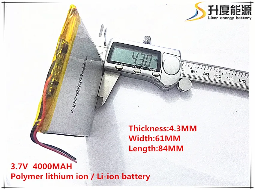 

10pcs [SD] 3.7V,4000mAH,[436184] Polymer lithium ion / Li-ion battery for TOY,POWER BANK,GPS,mp3,mp4,cell phone,speaker