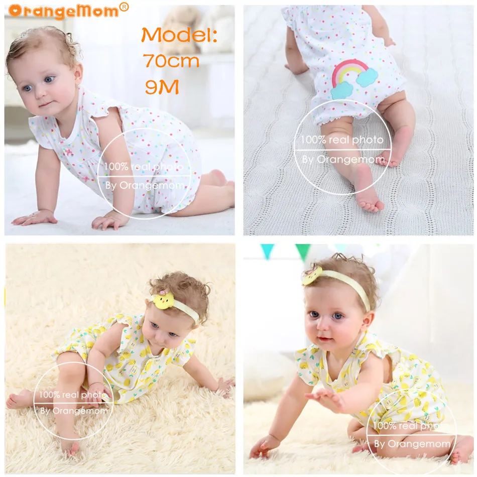 2023 Brand Oramgemom Cotton Short Rompers Infant Girl Clothes Roupas Menina Baby Girl Clothes Nowbron Jumpsuits Baby Clothing